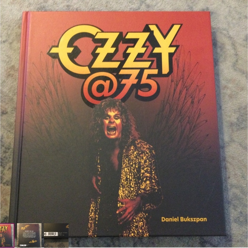 Ozzy @75 Hardcover Book - Red/Black/Gold Cover NEW